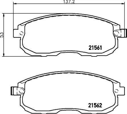 HELLA 8DB 355 027-091 - Jarrupala, levyjarru inparts.fi