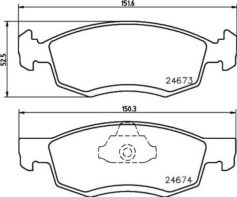 HELLA 8DB 355 013-951 - Jarrupala, levyjarru inparts.fi