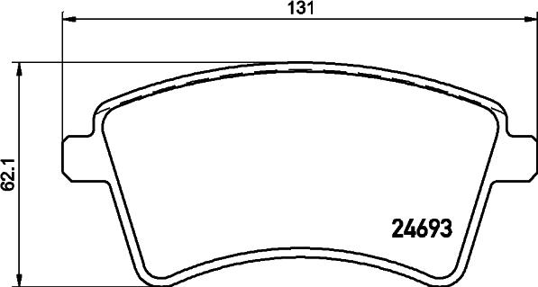 HELLA 8DB 355 013-961 - Jarrupala, levyjarru inparts.fi