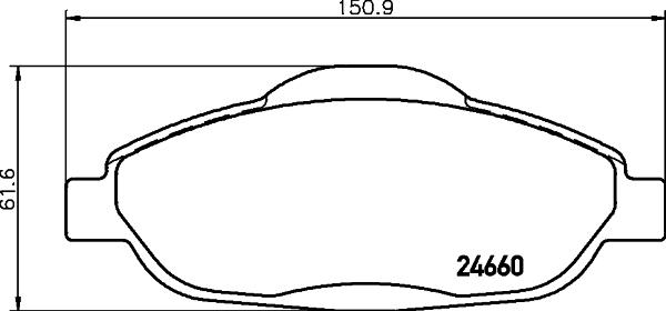 HELLA 8DB 355 013-911 - Jarrupala, levyjarru inparts.fi