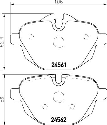 HELLA 8DB 355 013-921 - Jarrupala, levyjarru inparts.fi