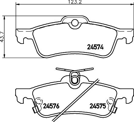 HELLA 8DB 355 013-461 - Jarrupala, levyjarru inparts.fi