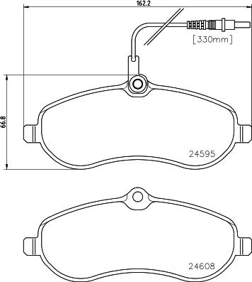 HELLA 8DB 355 013-411 - Jarrupala, levyjarru inparts.fi