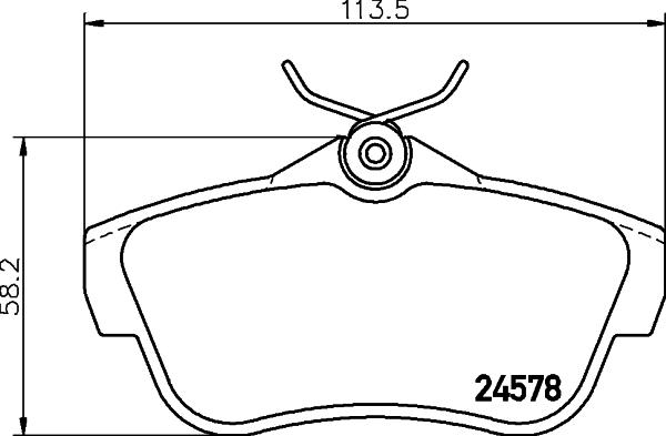 HELLA 8DB 355 013-421 - Jarrupala, levyjarru inparts.fi