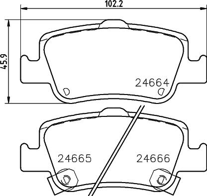 HELLA 8DB 355 036-901 - Jarrupala, levyjarru inparts.fi