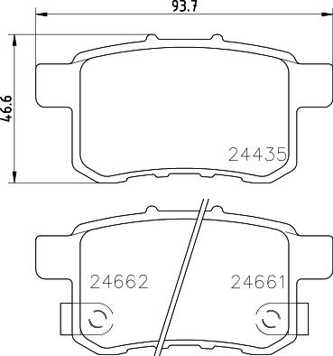 HELLA 8DB 355 013-631 - Jarrupala, levyjarru inparts.fi