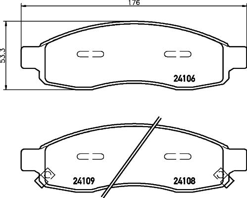 HELLA 8DB 355 013-671 - Jarrupala, levyjarru inparts.fi