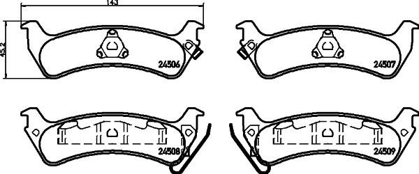 HELLA 8DB 355 013-091 - Jarrupala, levyjarru inparts.fi