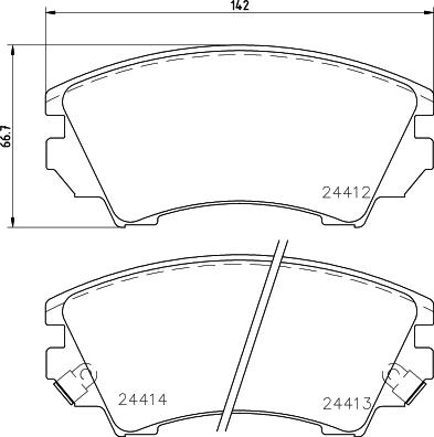 HELLA 8DB 355 013-041 - Jarrupala, levyjarru inparts.fi