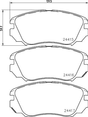 HELLA 8DB 355 013-051 - Jarrupala, levyjarru inparts.fi