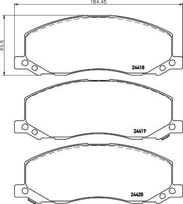 HELLA 8DB 355 013-061 - Jarrupala, levyjarru inparts.fi