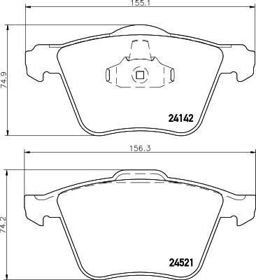 HELLA 8DB 355 013-001 - Jarrupala, levyjarru inparts.fi