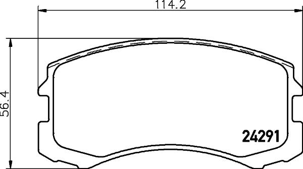 HELLA 8DB 355 013-071 - Jarrupala, levyjarru inparts.fi