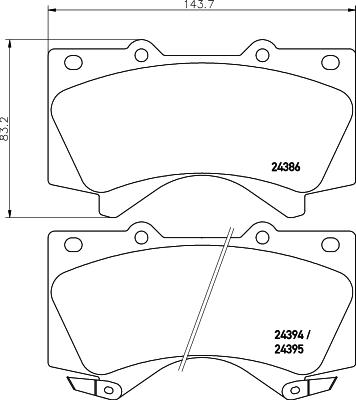 HELLA 8DB 355 024-421 - Jarrupala, levyjarru inparts.fi