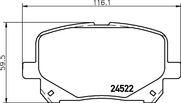 HELLA 8DB 355 013-161 - Jarrupala, levyjarru inparts.fi