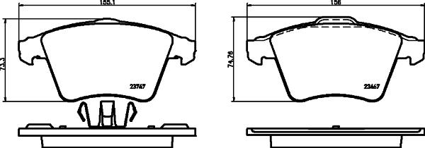 HELLA 8DB 355 013-811 - Jarrupala, levyjarru inparts.fi