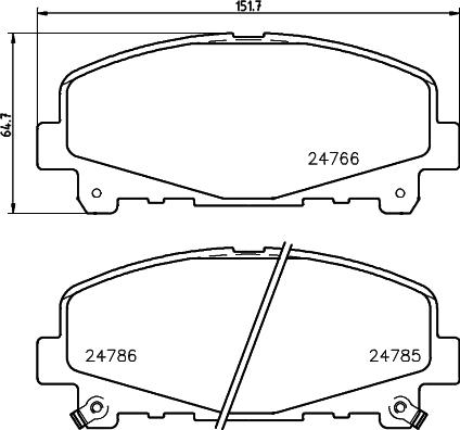 HELLA 8DB 355 013-881 - Jarrupala, levyjarru inparts.fi