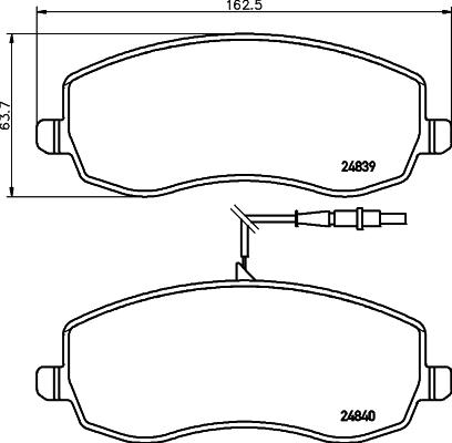 HELLA 8DB 355 013-871 - Jarrupala, levyjarru inparts.fi