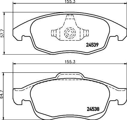 HELLA 8DB 355 013-341 - Jarrupala, levyjarru inparts.fi