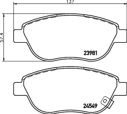 HELLA 8DB 355 013-371 - Jarrupala, levyjarru inparts.fi