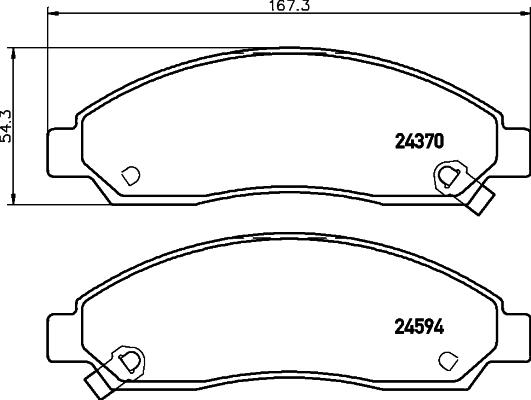 HELLA 8DB 355 013-291 - Jarrupala, levyjarru inparts.fi