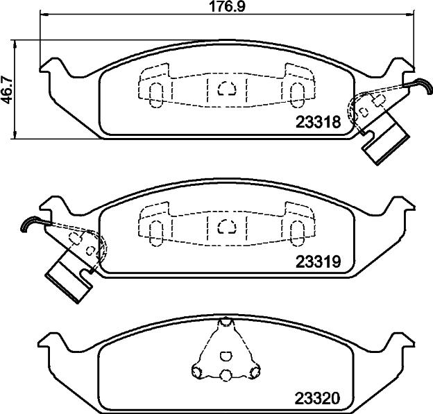 HELLA 8DB 355 013-281 - Jarrupala, levyjarru inparts.fi