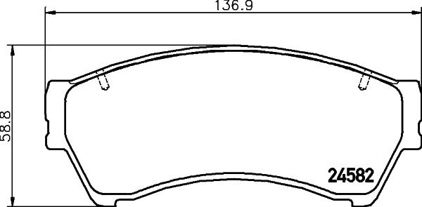 HELLA 8DB 355 013-701 - Jarrupala, levyjarru inparts.fi