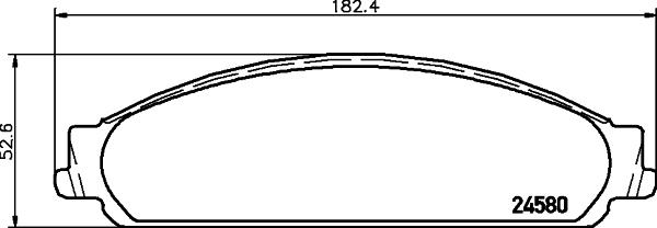 HELLA 8DB 355 013-711 - Jarrupala, levyjarru inparts.fi