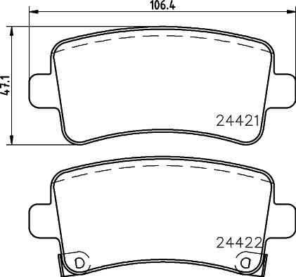 HELLA 8DB 355 012-991 - Jarrupala, levyjarru inparts.fi