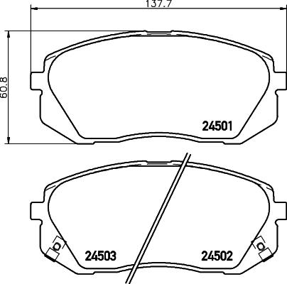 HELLA 8DB 355 012-961 - Jarrupala, levyjarru inparts.fi