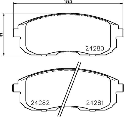 HELLA 8DB 355 012-901 - Jarrupala, levyjarru inparts.fi