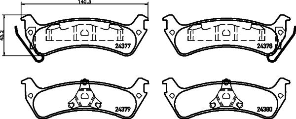 HELLA 8DB 355 012-491 - Jarrupala, levyjarru inparts.fi