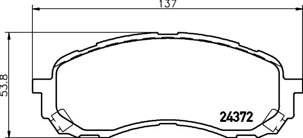 HELLA 8DB 355 012-451 - Jarrupala, levyjarru inparts.fi