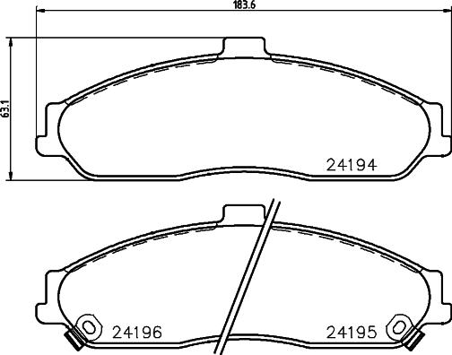 HELLA 8DB 355 012-561 - Jarrupala, levyjarru inparts.fi