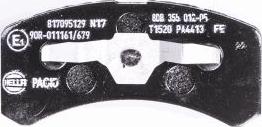 HELLA 8DB 355 012-051 - Jarrupala, levyjarru inparts.fi