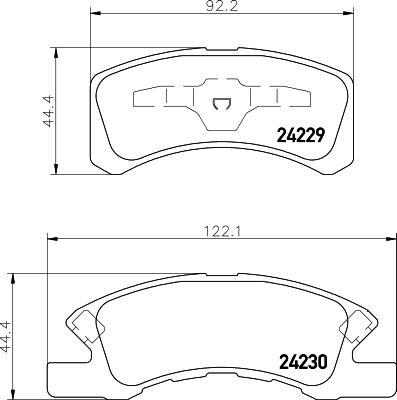 HELLA 8DB 355 012-051 - Jarrupala, levyjarru inparts.fi