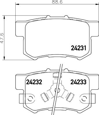 HELLA 8DB 355 012-061 - Jarrupala, levyjarru inparts.fi