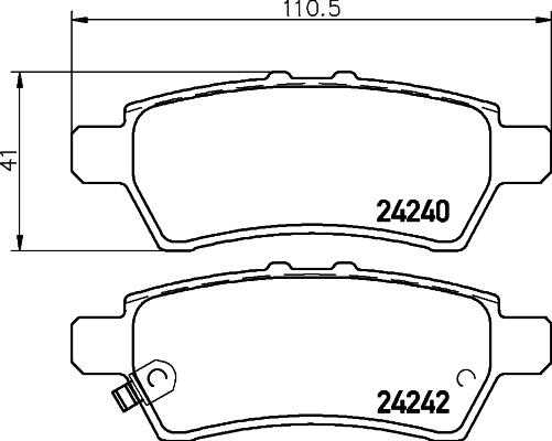 HELLA 8DB 355 012-081 - Jarrupala, levyjarru inparts.fi