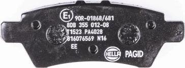 HELLA 8DB 355 012-081 - Jarrupala, levyjarru inparts.fi