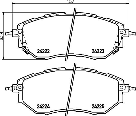 HELLA 8DB 355 028-311 - Jarrupala, levyjarru inparts.fi