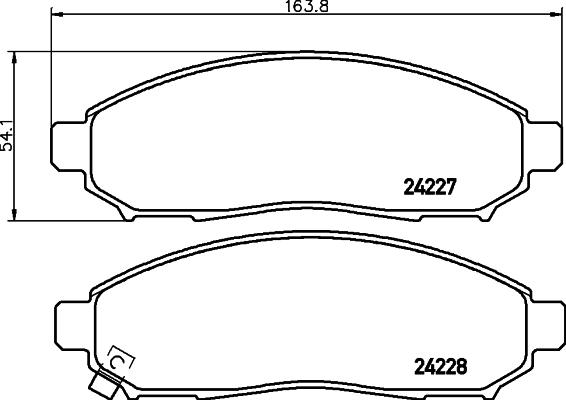 HELLA 8DB 355 012-071 - Jarrupala, levyjarru inparts.fi