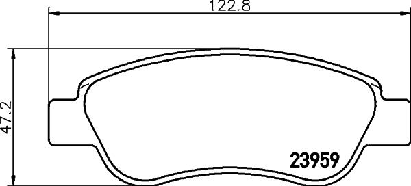 HELLA 8DB 355 012-141 - Jarrupala, levyjarru inparts.fi