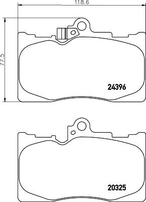 HELLA 8DB 355 036-881 - Jarrupala, levyjarru inparts.fi