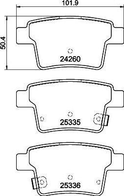 HELLA 8DB 355 012-171 - Jarrupala, levyjarru inparts.fi