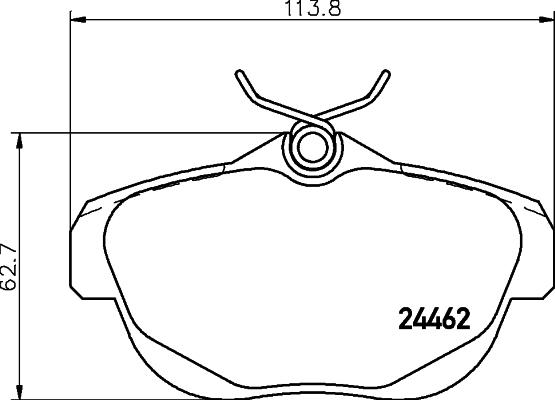 HELLA 8DB 355 012-881 - Jarrupala, levyjarru inparts.fi