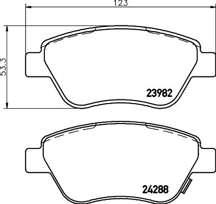 HELLA 8DB 355 032-541 - Jarrupala, levyjarru inparts.fi