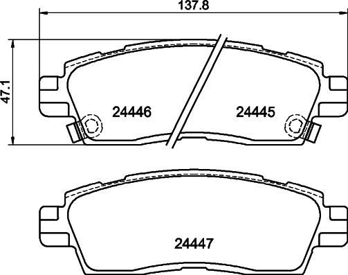 HELLA 8DB 355 012-821 - Jarrupala, levyjarru inparts.fi