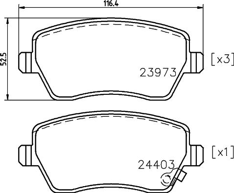 HELLA 8DB 355 012-301 - Jarrupala, levyjarru inparts.fi