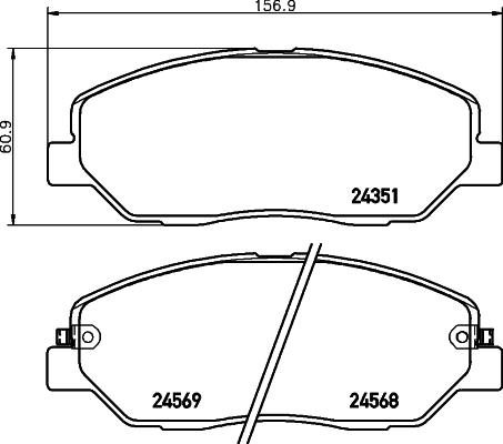 HELLA 8DB 355 012-371 - Jarrupala, levyjarru inparts.fi