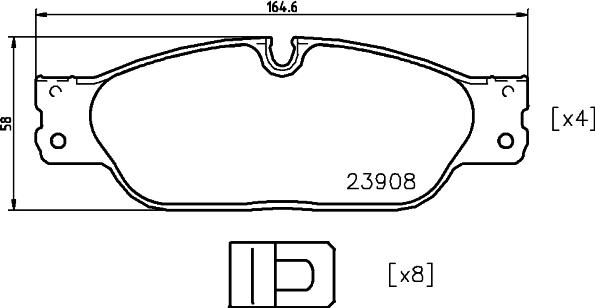 HELLA 8DB 355 012-251 - Jarrupala, levyjarru inparts.fi